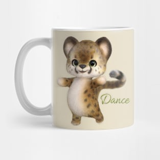 Little Cheetah cat Dancing Mug